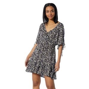 ePretty Floral Cold Shoulder Ruffle Dress